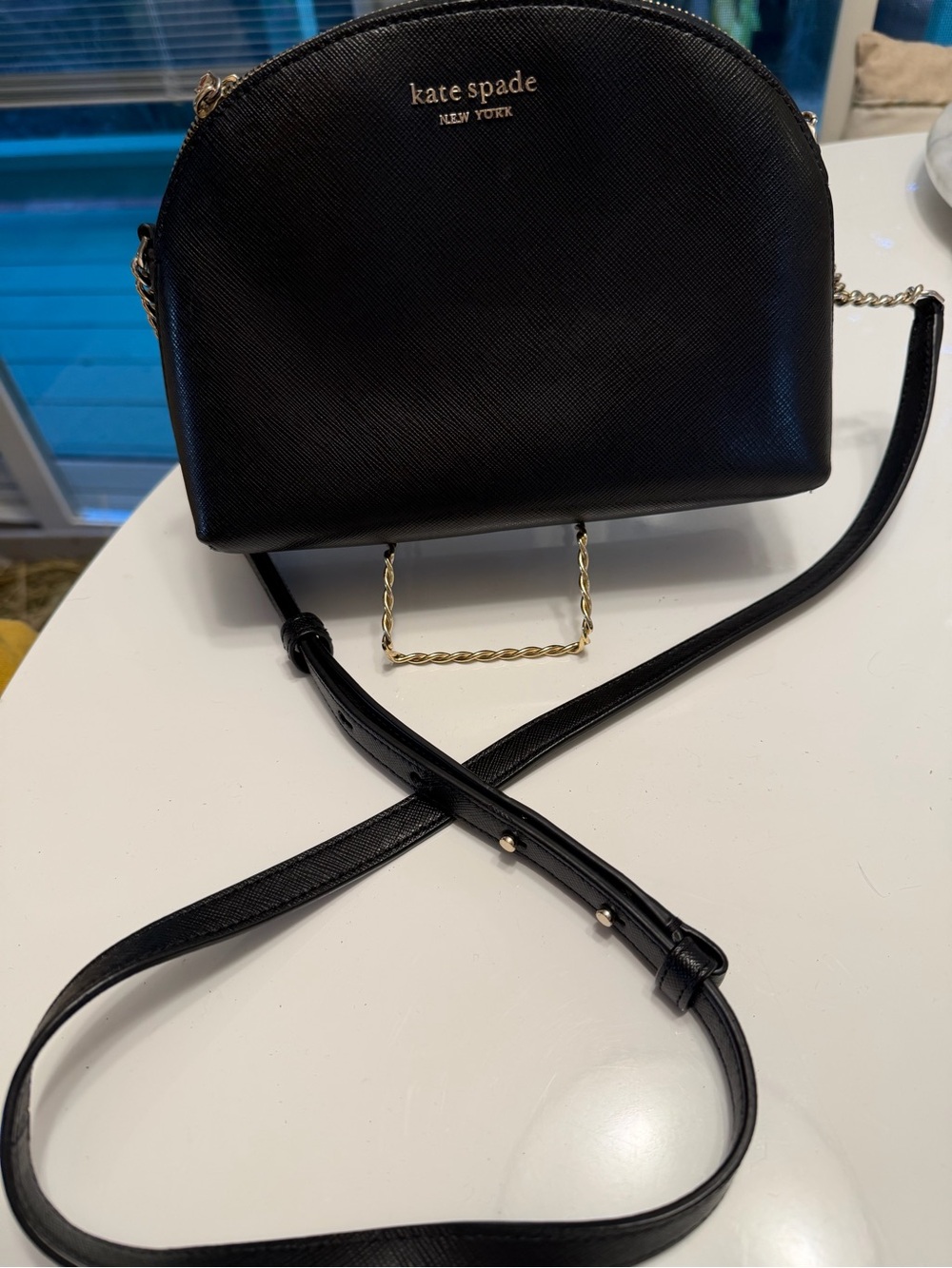 Kate Spade crossbody leather bag, Black